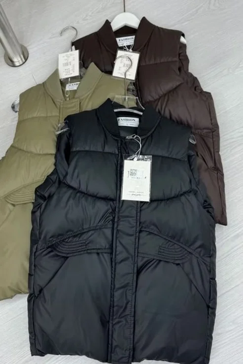 Chaleco eco cuero de mujer